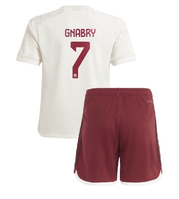Bayern Munich Serge Gnabry #7 Tredjeställ Barn 2023-24 Kortärmad (+ Korta byxor)
